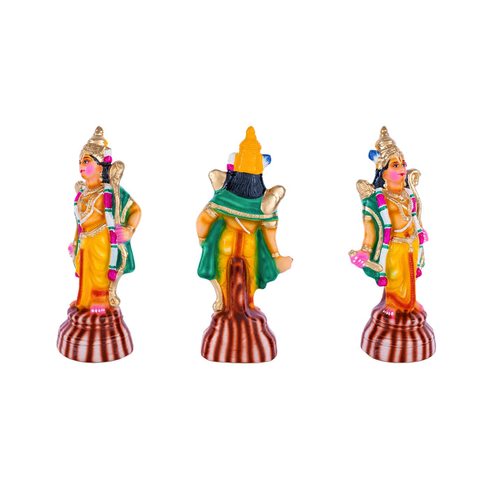 Ramar Paper Mache Golu Bommai Set - 13.5 x 4.5 Inches | Giri Golu Doll/ Navaratri Golu Bommalu/ Gombe