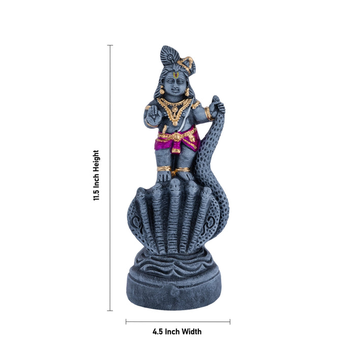 Kalinga Nartanam Clay Golu Bommai - 11.5 x 4.5 Inches | Giri Golu Doll/ Navaratri Kolu Bomma/ Gombe