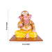 Kozhukattai Sapidum Ganesh Murti Paper Mache Golu Bommai Set - 13 X 12 Inches | Giri Golu Doll/Navaratri Gombe - Paper Mache Kolu Bommai
