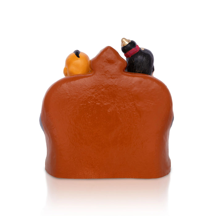 Uncle Aunty Iyer Clay Golu Bommai - 7 X 7 Inches | Giri Golu Doll/ Navaratri Golu Bomma/ Gombe/ Bommai - Clay Kolu Bommai