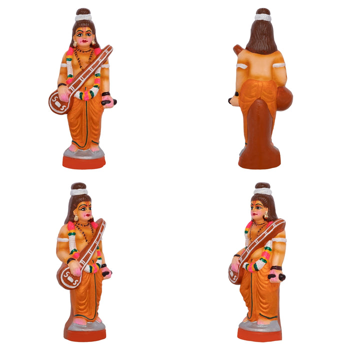 Shiv Family Murti Gnana Pazham Clay Golu Bommai Set- 8 X 9 Inches | Giri Golu Doll/ Navaratri Golu Bommai/Gombe - Clay Kolu Bommai