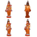 Shiv Family Murti Gnana Pazham Clay Golu Bommai Set- 8 X 9 Inches | Giri Golu Doll/ Navaratri Golu Bommai/Gombe - Clay Kolu Bommai