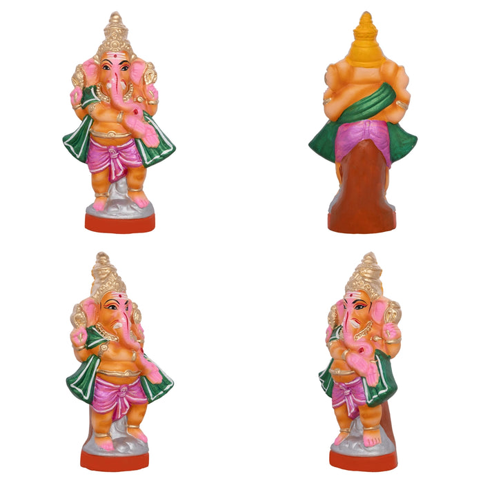 Shiv Family Murti Gnana Pazham Clay Golu Bommai Set- 8 X 9 Inches | Giri Golu Doll/ Navaratri Golu Bommai/Gombe - Clay Kolu Bommai