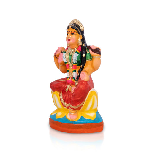 Balambigai Statue Clay Golu Bommai - 9 X 4 Inches | Giri Golu Doll/ Navaratri Golu Bomma/ Gombe/ Bommai - Clay Kolu Bommai