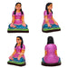 Pallanguzhi Clay Golu Bommai Set - 4.5 X 3 Inches | Giri Golu Doll/ Navaratri Golu Bomma/ Gombe/ Bommai - Clay Kolu Bommai