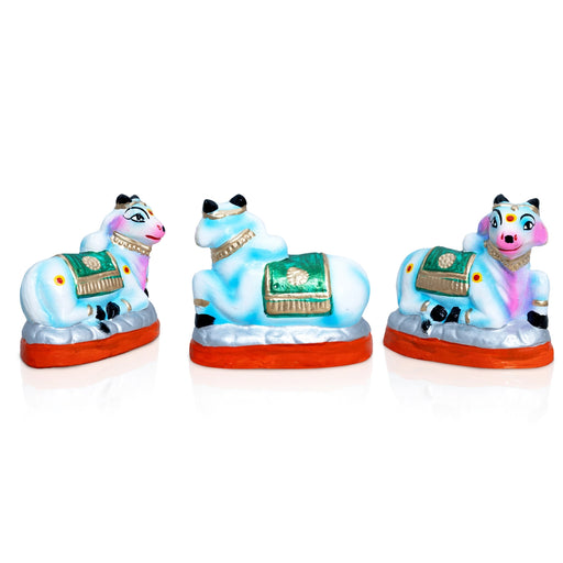 Shivan Family Clay Golu Bommai - 9 x 12 Inches | Golu Doll / Navaratri Golu Bomma /Gombe / Bommai - Clay Kolu Bommai