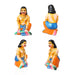 Beema Shena Karvam Clay Golu Bommai Set - 8 x 5 Inches | Giri Golu Doll/ Navaratri Golu Bomma/ Gombe/ Bommai - Clay Kolu Bommai