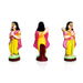 Akshaya Patra Clay Golu Doll Set - 8 x 4 Inches | Golu Doll/ Navaratri Golu Bomma/ Gombe/ Bommai - Clay Kolu Bommai
