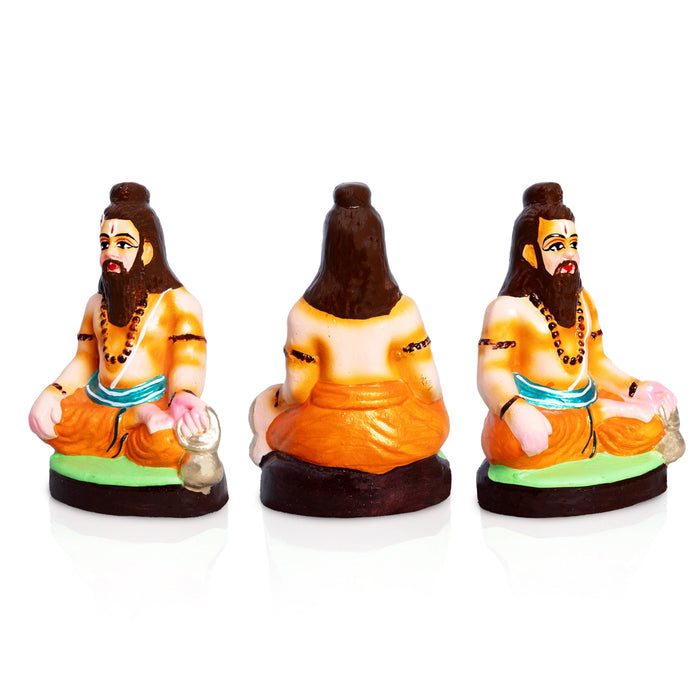 Akshaya Patra Clay Golu Doll Set - 8 x 4 Inches | Golu Doll/ Navaratri Golu Bomma/ Gombe/ Bommai - Clay Kolu Bommai