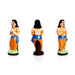 Akshaya Patra Clay Golu Doll Set - 8 x 4 Inches | Golu Doll/ Navaratri Golu Bomma/ Gombe/ Bommai - Clay Kolu Bommai