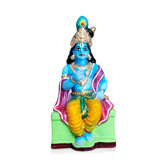 Akshaya Patra Clay Golu Doll Set - 8 x 4 Inches | Golu Doll/ Navaratri Golu Bomma/ Gombe/ Bommai - Clay Kolu Bommai