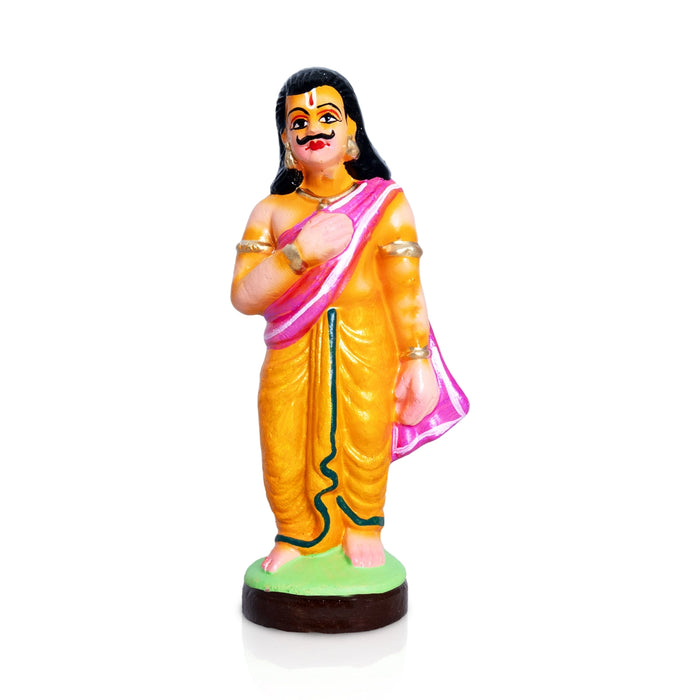 Akshaya Patra Clay Golu Doll Set - 8 x 4 Inches | Golu Doll/ Navaratri Golu Bomma/ Gombe/ Bommai - Clay Kolu Bommai