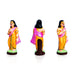 Akshaya Patra Clay Golu Doll Set - 8 x 4 Inches | Golu Doll/ Navaratri Golu Bomma/ Gombe/ Bommai - Clay Kolu Bommai