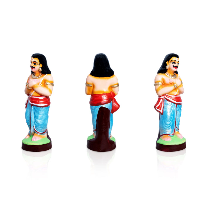 Akshaya Patra Clay Golu Doll Set - 8 x 4 Inches | Golu Doll/ Navaratri Golu Bomma/ Gombe/ Bommai - Clay Kolu Bommai