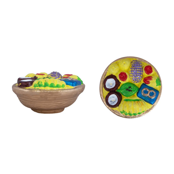 Varalakshmi Clay Golu Bommai Set - 10 x 4.5 Inches | God Idols/ Golu Doll/ Navaratri Golu Bomma/ Gombe/ Bommalu - Clay Kolu Bommai