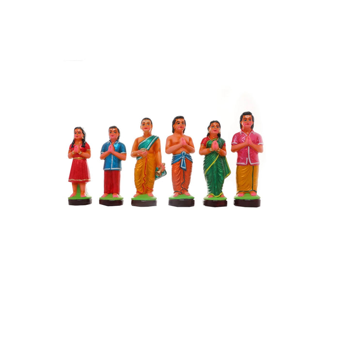 Manakula Vinayagar Murti Clay Golu Bommai Set - 10 x 7.5 Inches | Giri Golu Doll/Navaratri Golu Bomma/Gombe