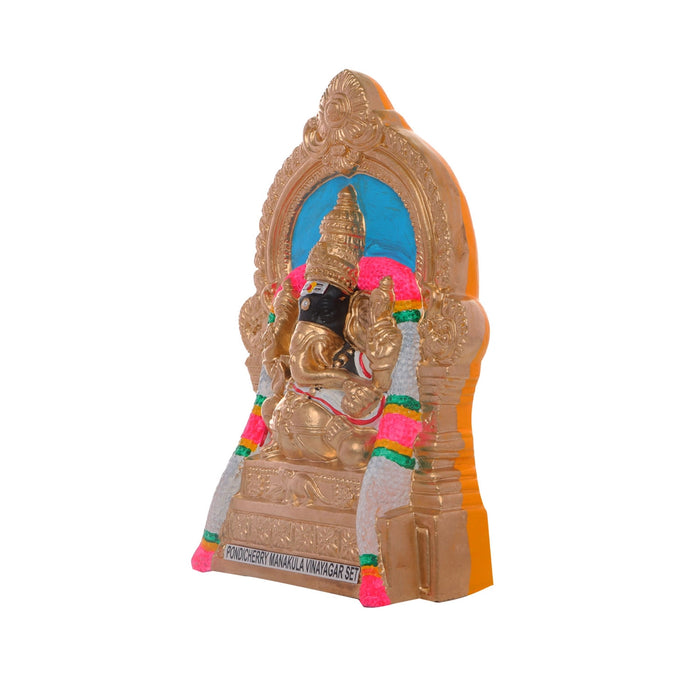 Manakula Vinayagar Murti Clay Golu Bommai Set - 10 x 7.5 Inches | Giri Golu Doll/Navaratri Golu Bomma/Gombe