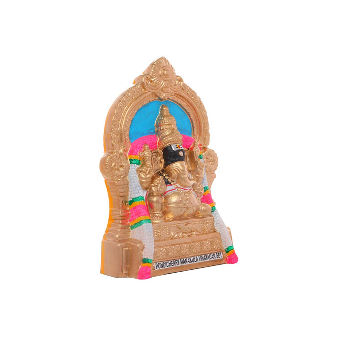 Manakula Vinayagar Murti Clay Golu Bommai Set - 10 x 7.5 Inches | Giri Golu Doll/Navaratri Golu Bomma/Gombe