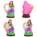 Radhai Alangaram Clay Golu Bommai Set - 10 X 7.5 Inches | Giri Golu Doll/ Navaratri Golu Bommai/ Gombe - Clay Kolu Bommai