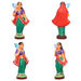 Radhai Alangaram Clay Golu Bommai Set - 10 X 7.5 Inches | Giri Golu Doll/ Navaratri Golu Bommai/ Gombe - Clay Kolu Bommai