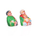 Thatha Paati Paper Mache Golu Bommai Pair - 5.5 x 4 Inches | Giri Golu Doll/ Saiva Navaratri Golu Bomma/ Gombe - Paper Mache Kolu Bommai