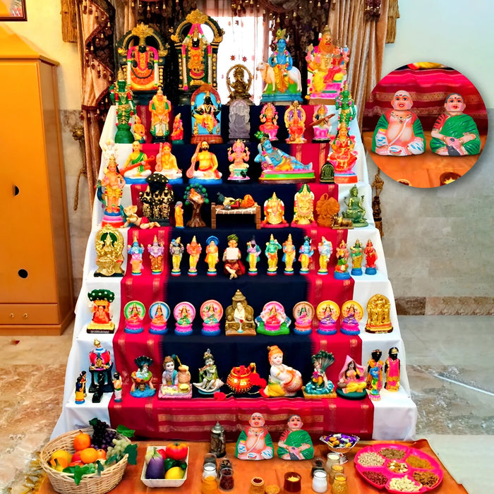 Unique Navaratri Golu design for authentic kolu bommai online arrangements