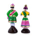 Raja Rani Paper Mache Golu Bommai Pair - 9 x 3.5 Inches | Giri Golu Doll/ Navaratri Golu Bomma/Gombe/Bommai - Paper Mache Kolu Bommai