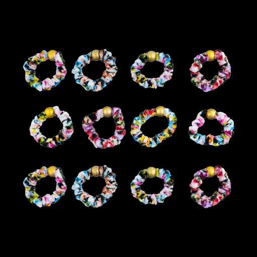 Elastic Hair Band Set - 12 Pcs | Velvet Hair Styling Accessory/ Hair Accessory For Daily Wear And Gifting - Ethnic Wear Accessories
