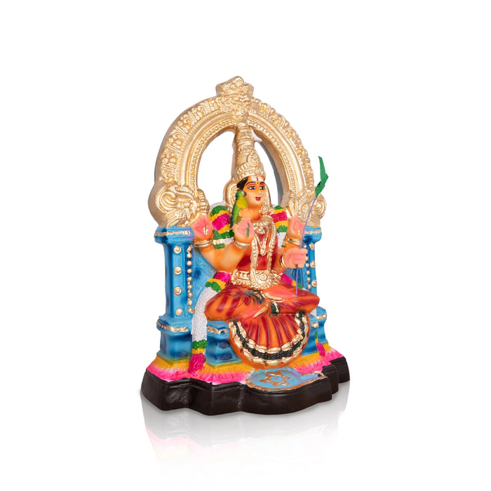 Kamakshi Devi Paper Mache Golu Bommai - 12 x 8 Inches | Giri Golu Doll/ Navaratri Golu Bomma/ Gombe/ Bommai