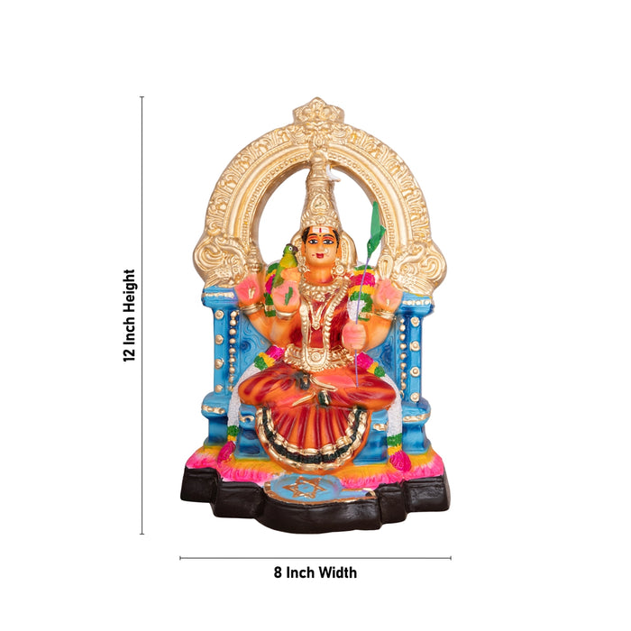 Kamakshi Devi Paper Mache Golu Bommai - 12 x 8 Inches | Giri Golu Doll/ Navaratri Golu Bomma/ Gombe/ Bommai