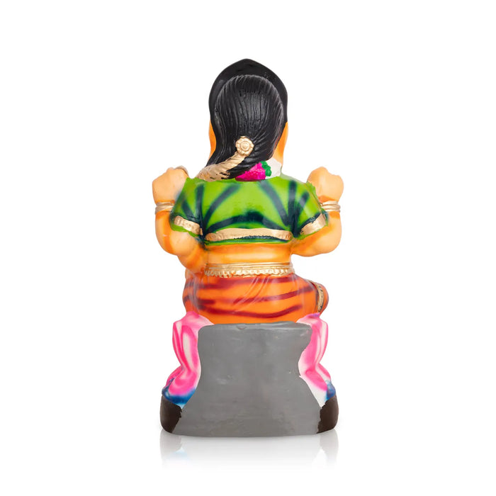 Balambigai Devi Paper Mache Golu Bommai – 13 X 6.5 Inches | Giri Golu Doll / Navaratri Golu Display / Gombe / Bommai