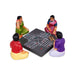 Thayam Game Clay Golu Bommai Set - 5 x 4 Inches | Giri Golu Doll/ Navaratri Golu Bomma/ Gombe/ Bommai - Clay Kolu Bommai