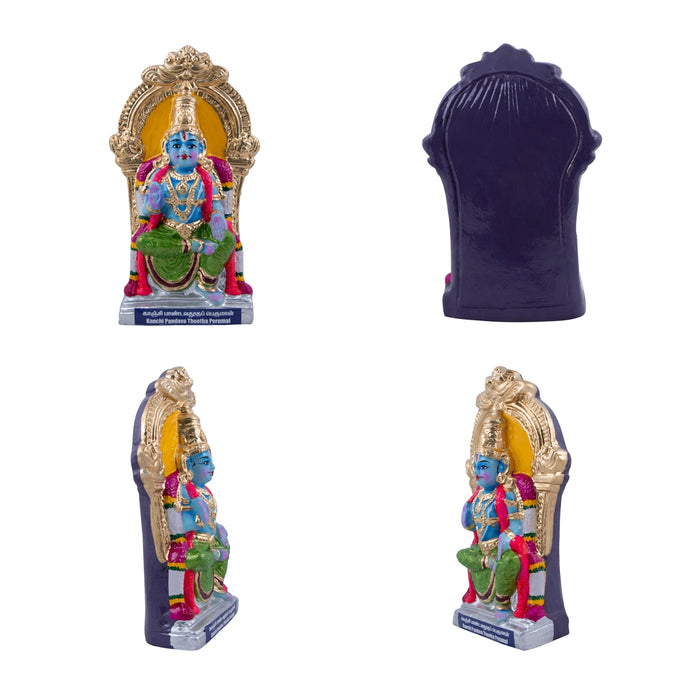 Kanchi Divya Desam Clay Golu Bommai Set - 12 x 6.5 Inches | Giri Golu Doll/ Navaratri Golu Bomma/Gombe/Bommai - Clay Kolu Bommai