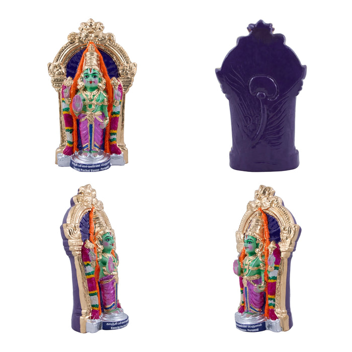 Kanchi Divya Desam Clay Golu Bommai Set - 12 x 6.5 Inches | Giri Golu Doll/ Navaratri Golu Bomma/Gombe/Bommai - Clay Kolu Bommai