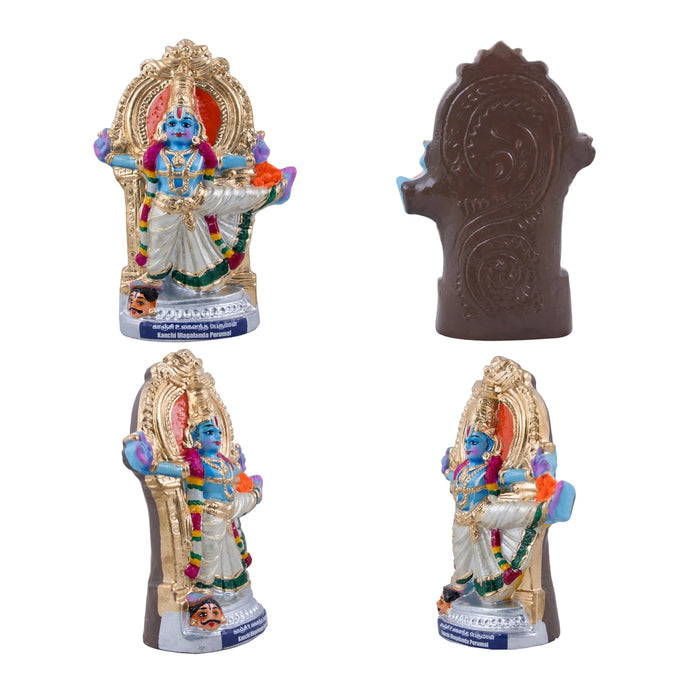 Kanchi Divya Desam Clay Golu Bommai Set - 12 x 6.5 Inches | Giri Golu Doll/ Navaratri Golu Bomma/Gombe/Bommai - Clay Kolu Bommai