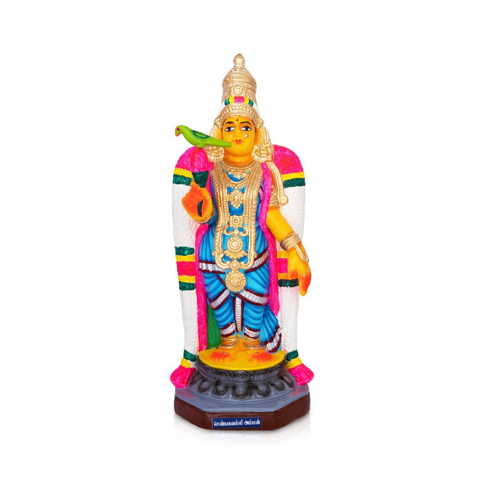Shenbagavalli Paper Mache Golu Bommai - 19 x 9 Inches | Giri Golu Doll/ Navaratri Golu Bomma/ Gombe