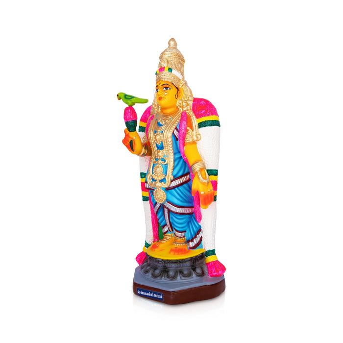 Shenbagavalli Paper Mache Golu Bommai - 19 x 9 Inches | Giri Golu Doll/ Navaratri Golu Bomma/ Gombe