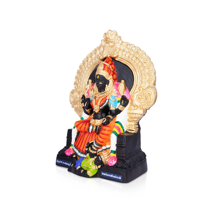 Vekkali Amman Paper Mache Golu Bommai - 16 x 11.5 Inches | Giri Golu Doll/ Navaratri Golu Bomma/ Dasara Doll