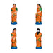 Kanakadhara Clay Golu Bommai Set - 12 x 12 Inches | Giri Golu Doll/ Navaratri Golu Bomma/ Gombe/ Bommai - Clay Kolu Bommai