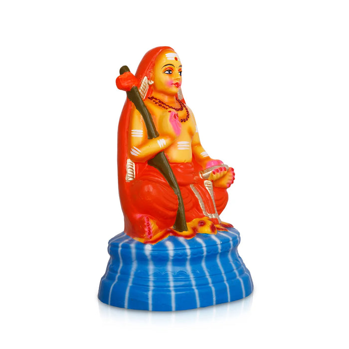 Adi Shankara Clay Golu Bommai – 10 X 6.5 Inches | Giri Golu Doll / Navaratri Golu Bomma / Gombe / Bommai