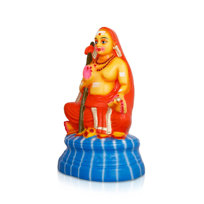 Adi Shankara Clay Golu Bommai – 10 X 6.5 Inches | Giri Golu Doll / Navaratri Golu Bomma / Gombe / Bommai