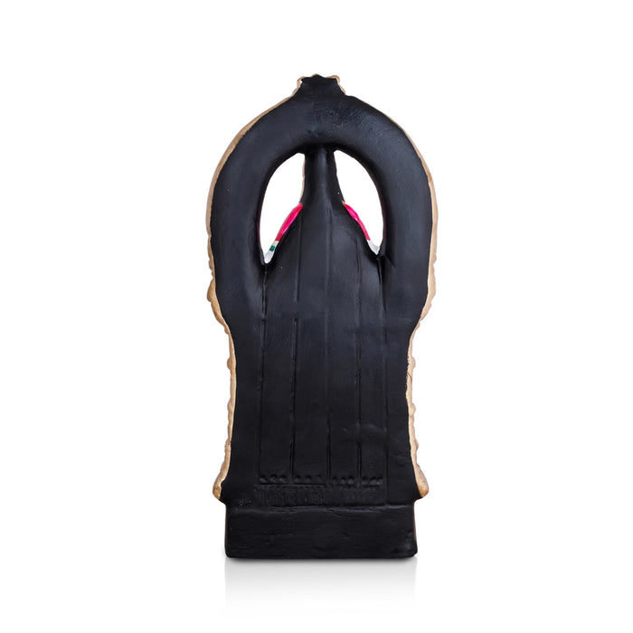 Nanganallur Anjaneyar Statue Clay Golu Bommai - 15 x 7 Inches | Giri Golu Doll/Navaratri Golu Bomma/Gombe - Clay Kolu Bommai