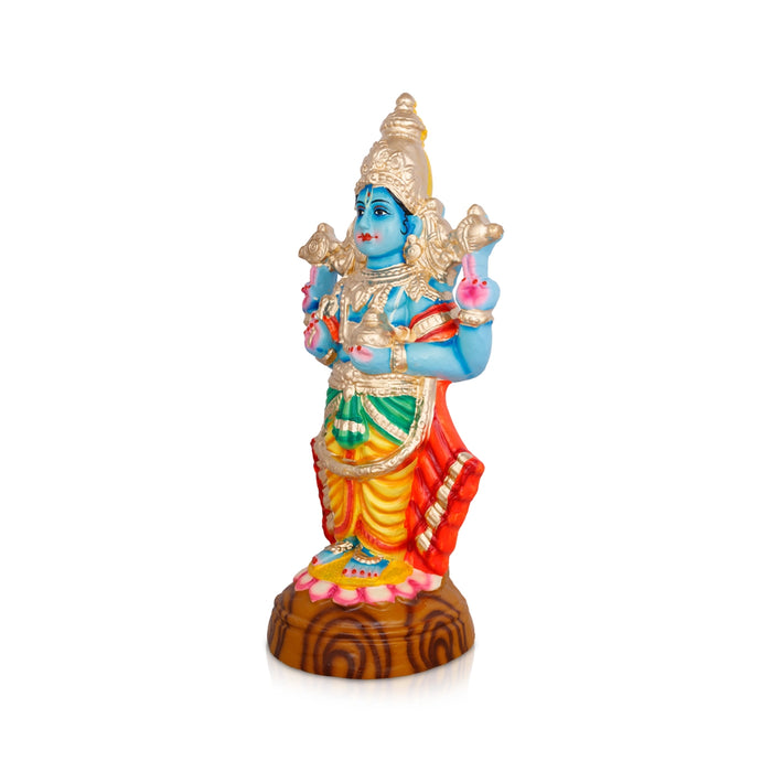 Dhanvantari Clay Golu Bommai - 15 x 7 Inches | Giri Golu Doll/ Navaratri Golu Bomma/Gombe/Bommai
