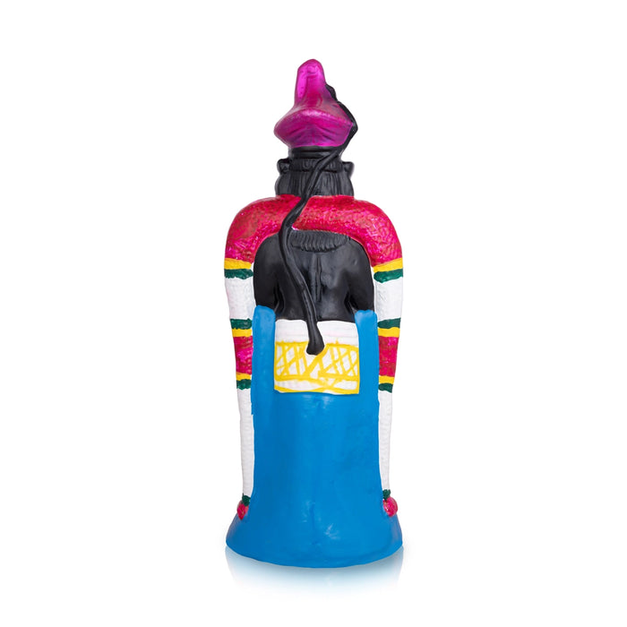 Namakkal Anjaneya Statue Clay Golu Bommai - 15 x 6 Inches | Giri Golu Doll/ Navaratri Golu Bomma/ Gombe/Bommai - Clay Kolu Bommai