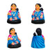Thatha Patti Clay Golu Bommai Pair - 6 x 4 Inches | Giri Golu Doll/ Navaratri Golu Bomma/ Gombe/ Bommai - Clay Kolu Bommai