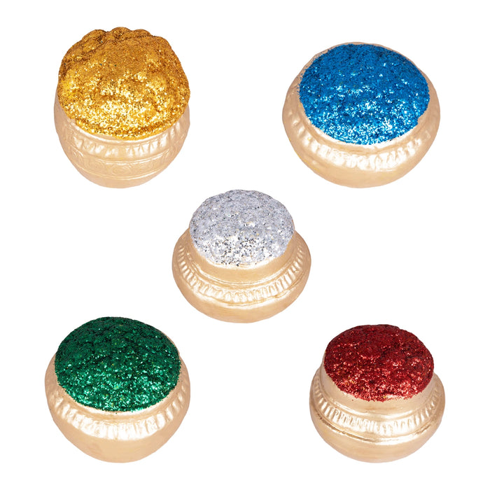 Kubera Lakshmi Statue Clay Golu Bommai Set - 12 x 7.5 Inches | Giri Golu Doll/Navaratri Golu Bomma/Gombe/Bommai - Clay Kolu Bommai