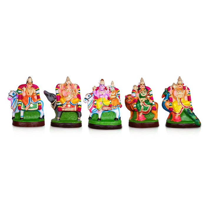 Pancha Moorthigal Clay Golu Bommai Set