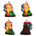 Pancha Moorthigal Clay Golu Bommai Set - 9 x 7 Inches | Giri Golu Doll/ Navaratri Golu Bomma/ Gombe/ Bommai - Clay Kolu Bommai
