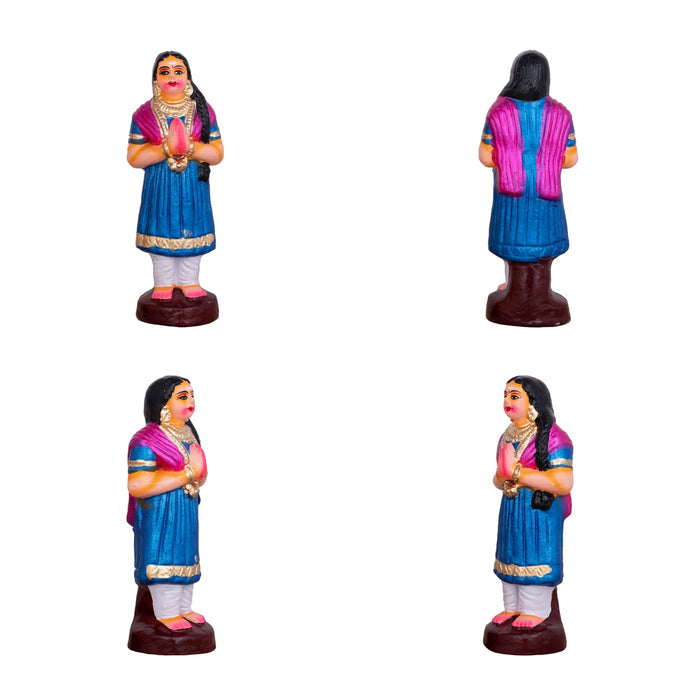 Shiv Ling Murti Annabhishekam Clay Golu Bommai Set - 8 x 3 Inches | Giri Golu Doll/Navaratri Golu Bomma/Gombe - Clay Kolu Bommai