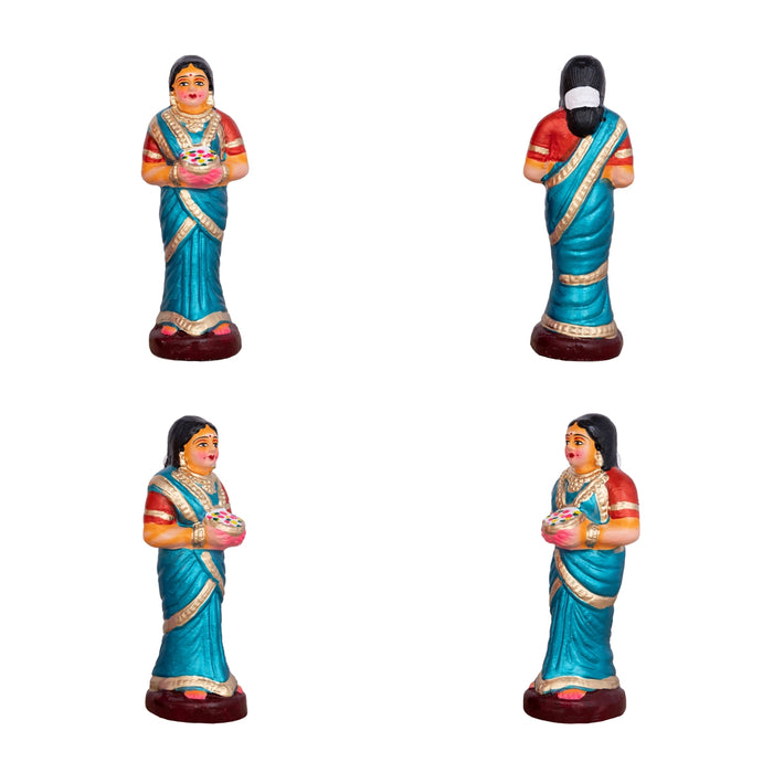 Shiv Ling Murti Annabhishekam Clay Golu Bommai Set - 8 x 3 Inches | Giri Golu Doll/Navaratri Golu Bomma/Gombe - Clay Kolu Bommai